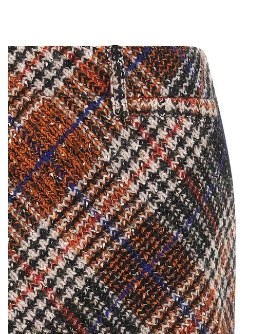 Missoni Brown Tweed Mini Skirt