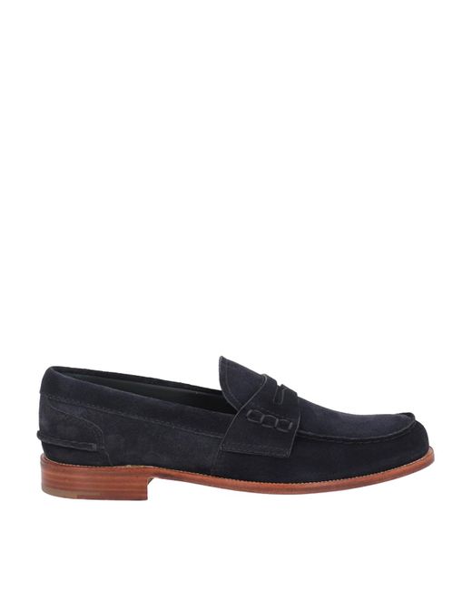 Church's Blue Loafers In Suede