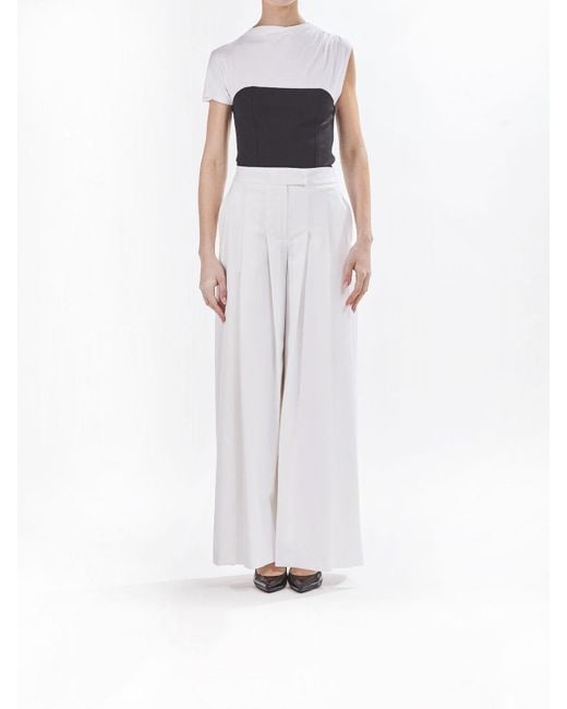 Karl Lagerfeld White Summer Occasion Suite Trousers