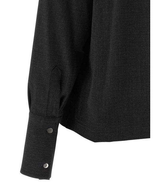 Thelatest Black Mlange Shirt