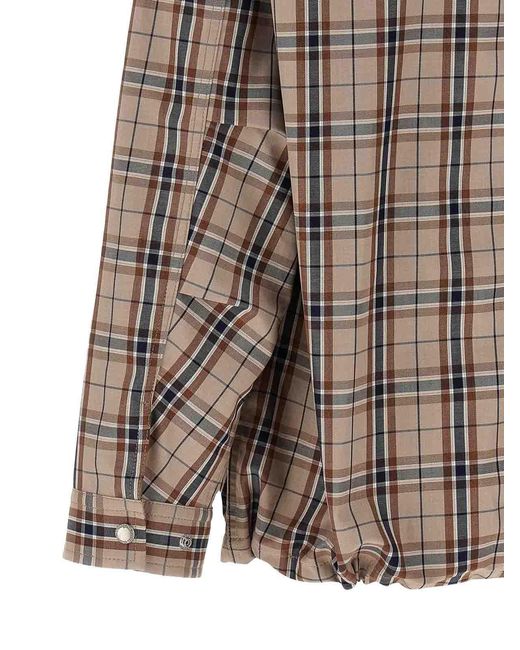 Comme Des Garcons Hommes Plus Brown Check Overshirt for men