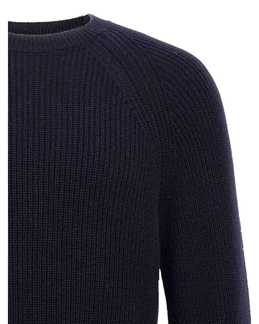 Zanone Blue Cashmere Sweater for men