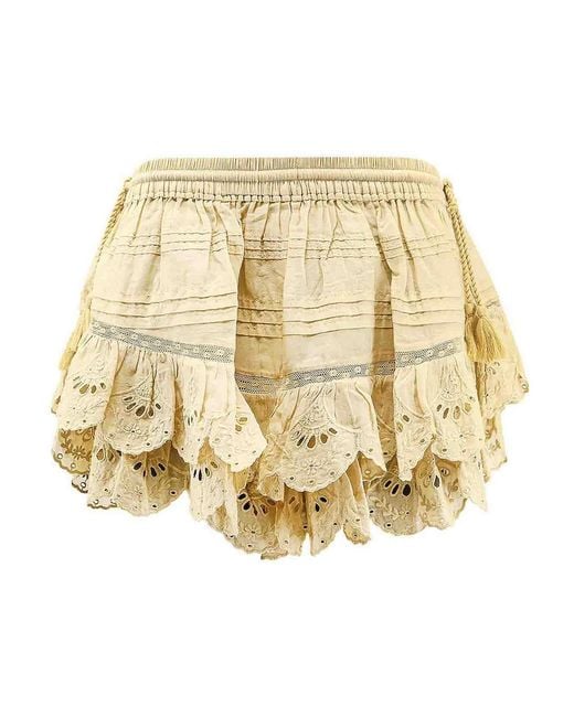 Isabel Marant Natural Puria Shorts