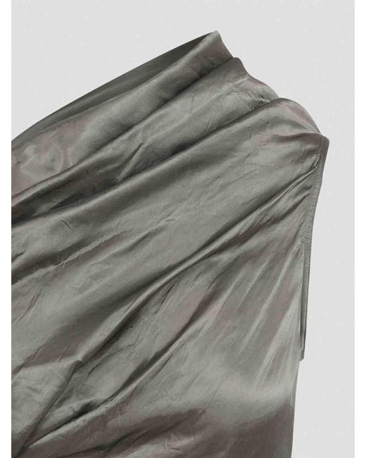 Rick Owens Gray Tailored Firbanks Dress
