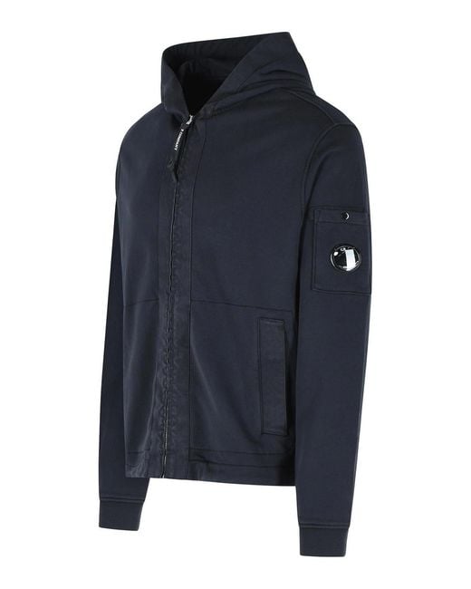 C P Company Blue Cotton Sweatshirt for men