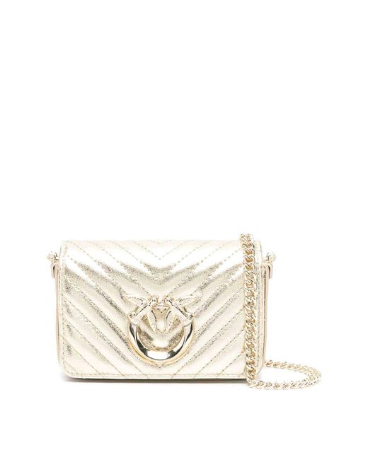 Pinko Love Click Mini Bag in White | Lyst UK