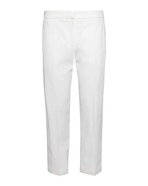 McQueen White Viscose Blend Trousers