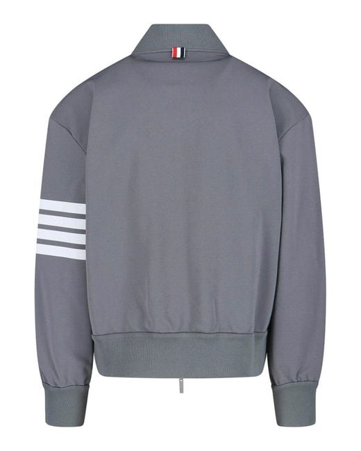 Thom Browne Gray Bomber Jacket for men