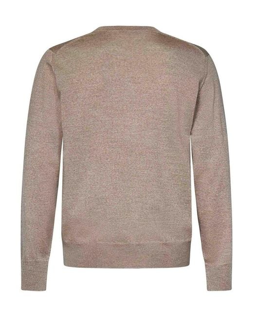Etro Gray Wool Crewneck Sweater for men