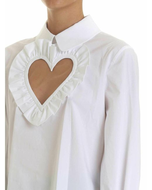 Vivetta White Heart Blouse