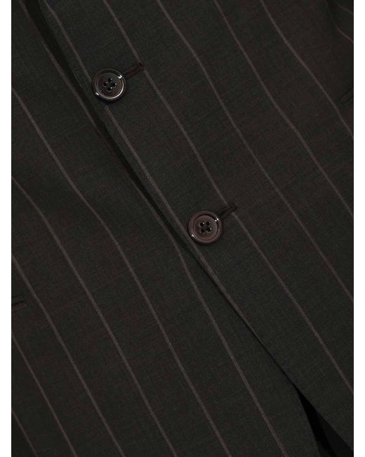 Paolo Tonali Black Single-Breasted Suit for men