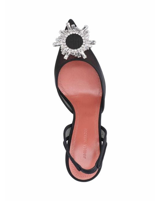 AMINA MUADDI Black Slingback Begum