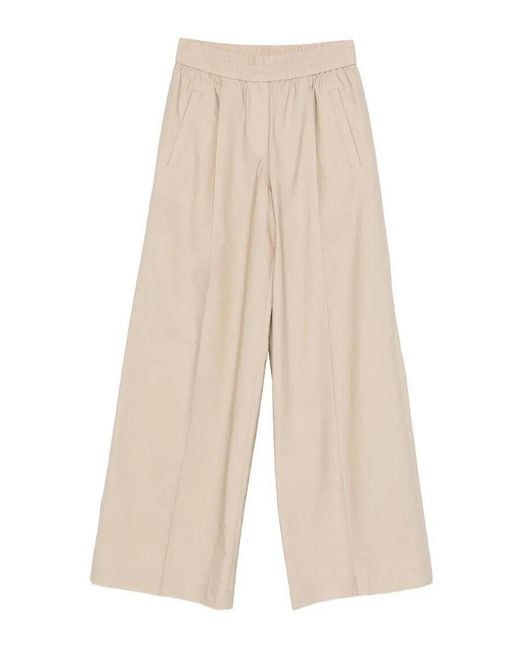 Brunello Cucinelli White Elasticated Trousers