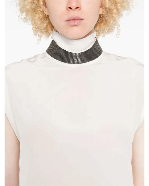 Brunello Cucinelli White Blouse