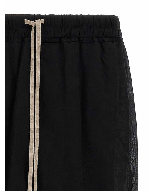 Rick Owens Black Kiltshorts Bermuda Shorts for men
