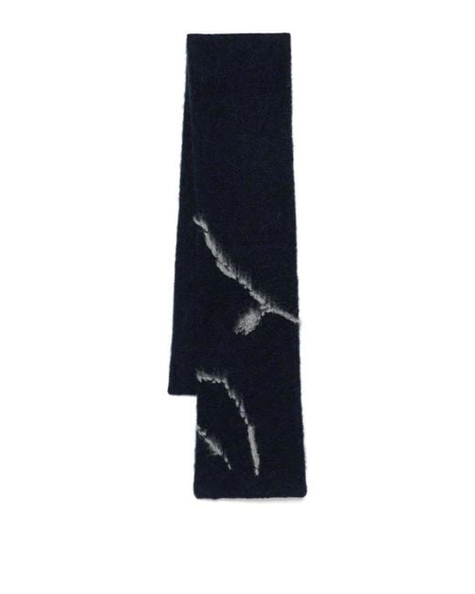Dries Van Noten Blue Sciarpa Mouton for men