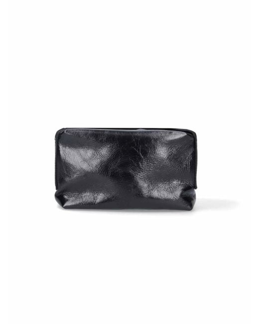 Uma Wang Black Logo Shoulder Bag