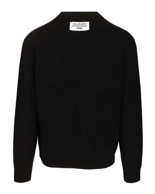 Acne Black Cashmere Sweater for men