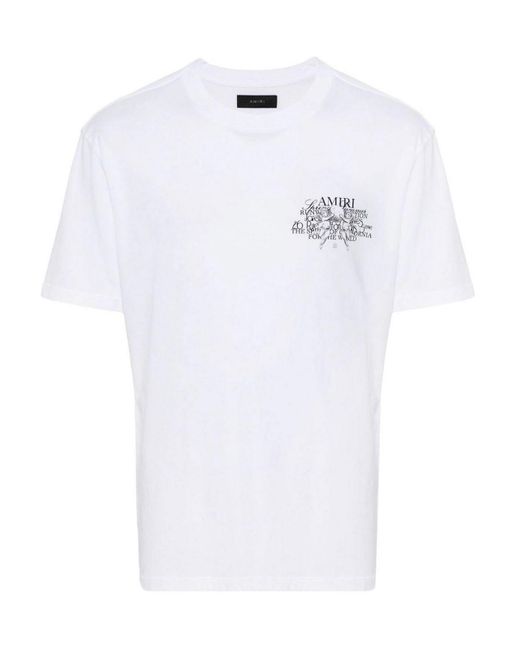 Amiri White T-shirt With Logo for men
