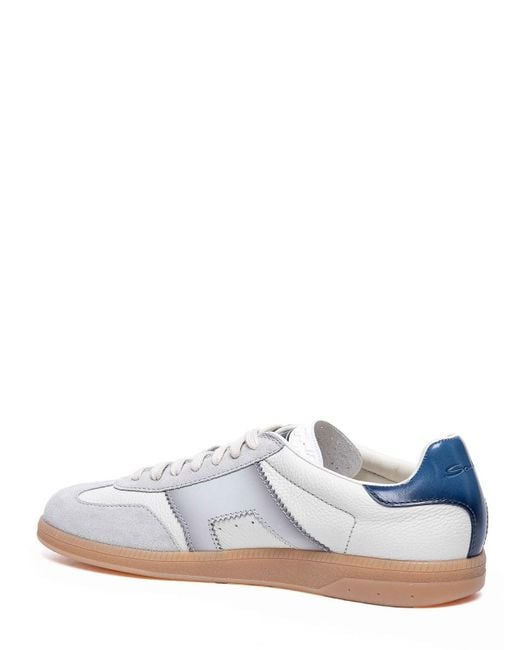Santoni White And And Leather And Suede Dbs for men