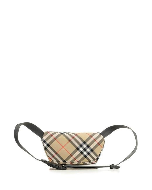 Burberry Natural Small Check Pouch for men