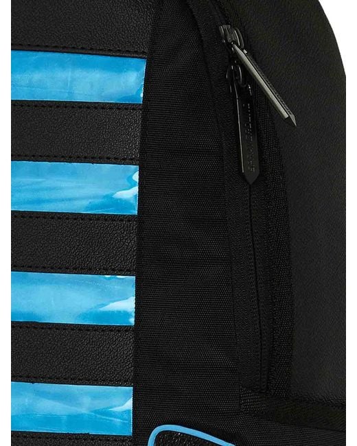 Sprayground Blue Led Stripe Sharks Dlx Backpack for men