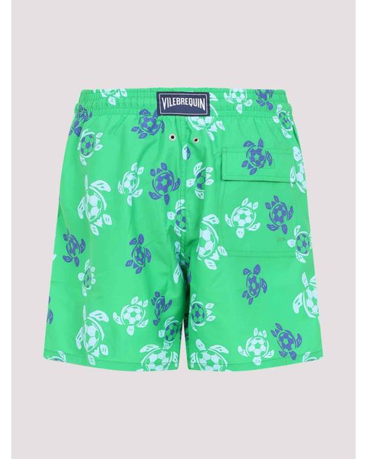 Vilebrequin Green Moorea Swim Shorts for men