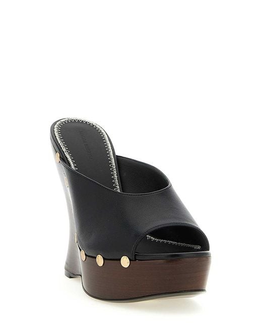 Magda Butrym Black Leather Mules
