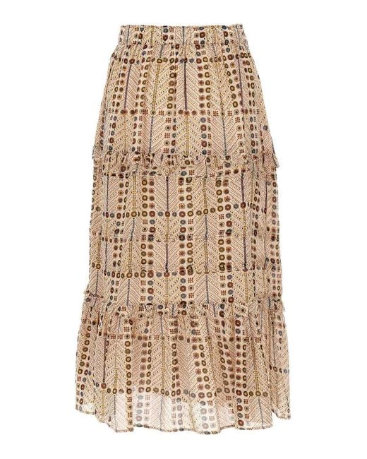Isabel Marant Natural 'Diya' Skirt