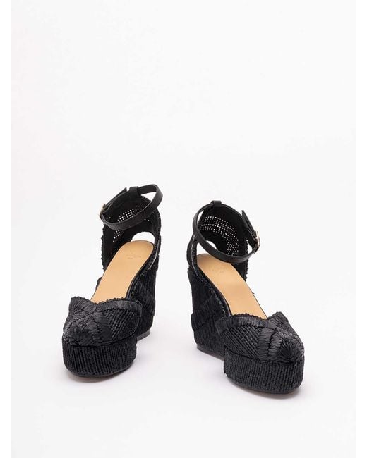 Castaner Black 'Charmie/8Ed/295' Espadrilles