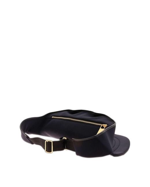 Moschino Black Macro Visor Hat Belt Bag