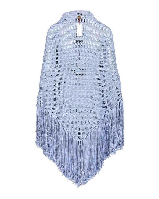 Chiara Is Blue Rosa Shawl