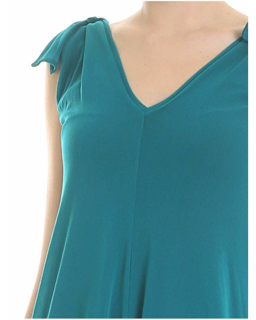 Fuzzi Blue Water Sleeveless Dress