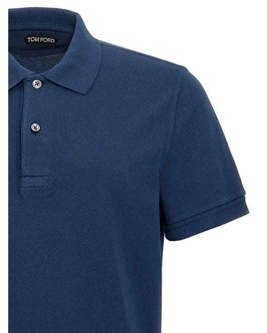 Tom Ford Blue Tennis Polo Shirt for men