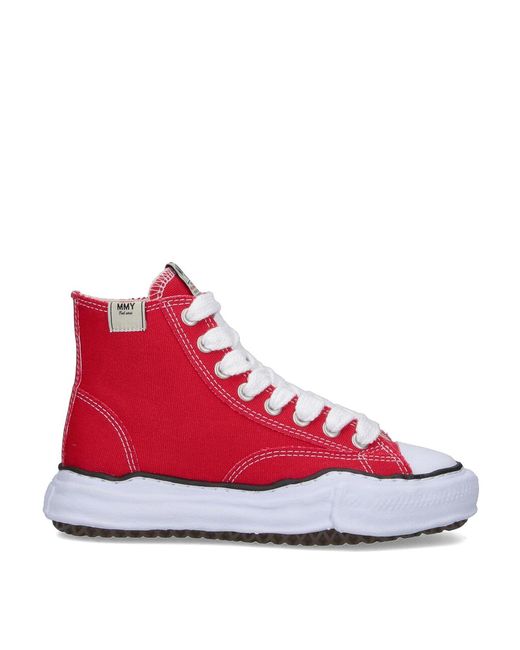 Maison Mihara Yasuhiro Red Sneakers High-Top