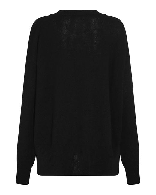 Jil Sander Black Cotton Jumper