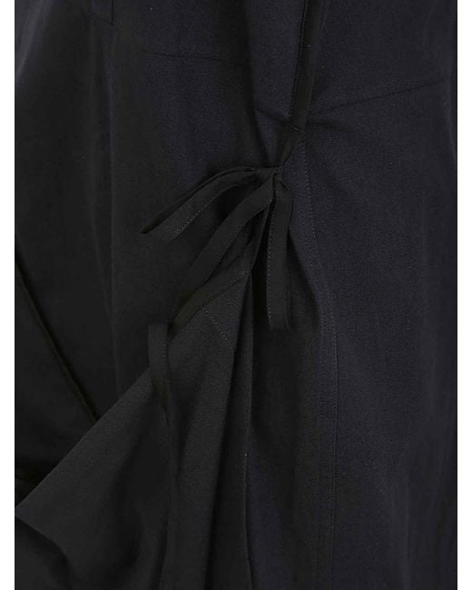 Lemaire Black Sleeveless Wrap Dress