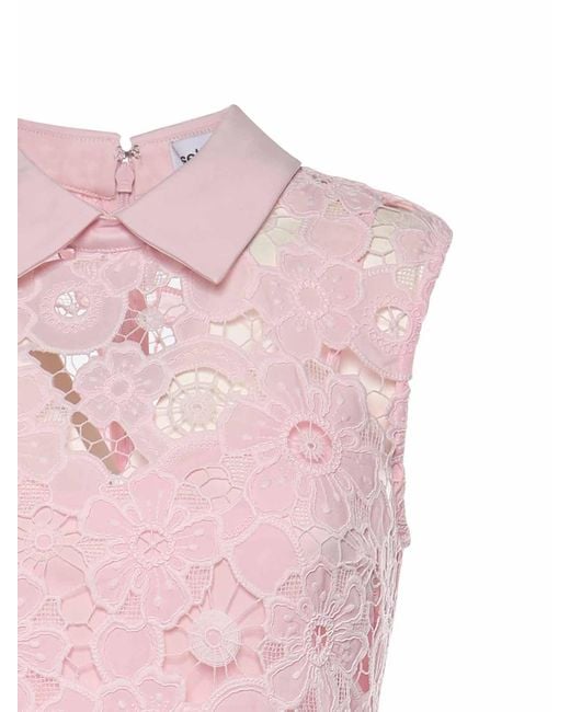 Self-Portrait Pink Dresses Polyester