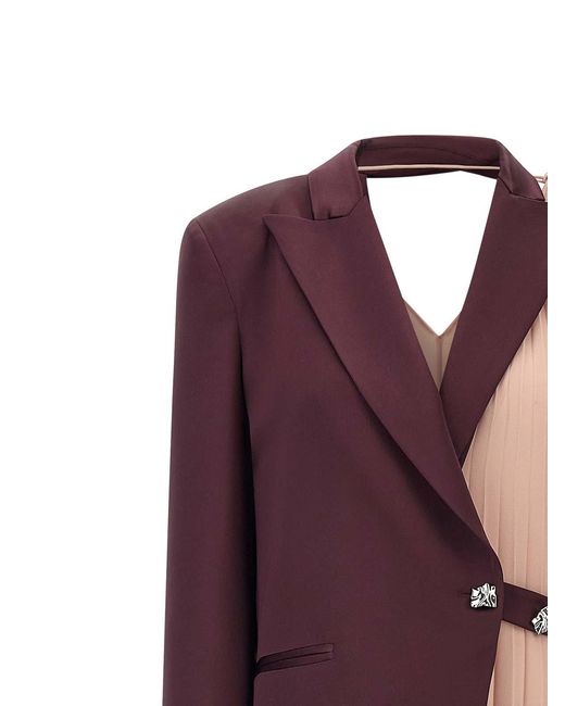 Pinko Purple 2-in-1 'noce' Dress