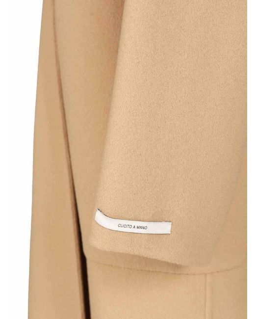 Sportmax Natural Pure Wool Dressing Gown Coat
