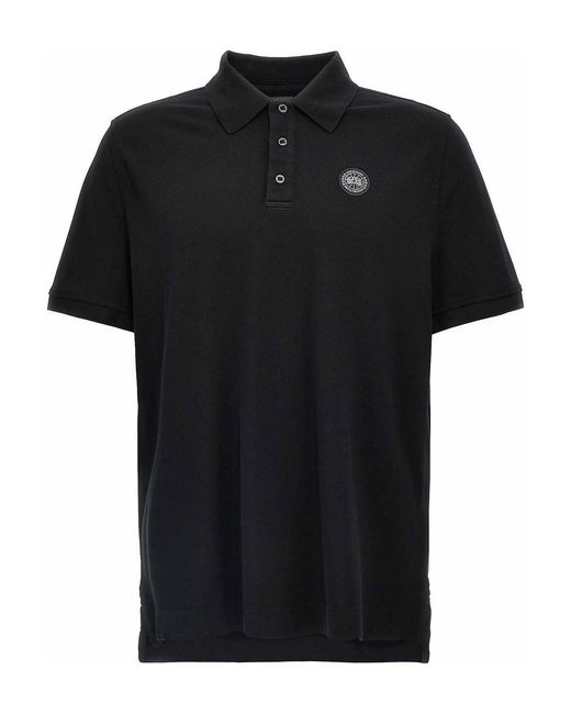 Canada Goose Black Polo Shirts for men
