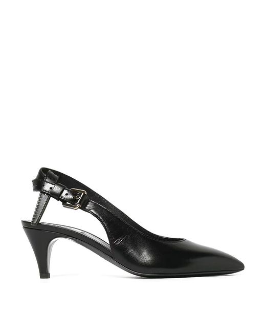 Moschino Black Tie Me Sling Back