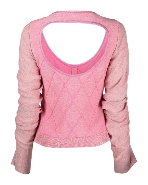 Cormio Pink Cardigan With Button Roses