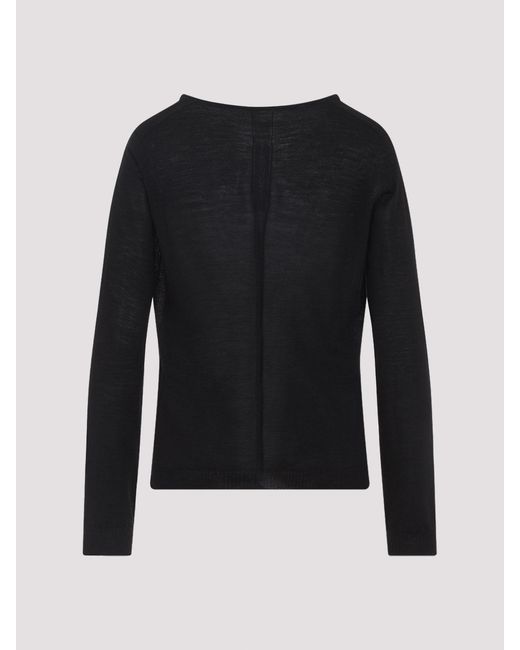 Rick Owens Black Extreme V-Neck Pullover