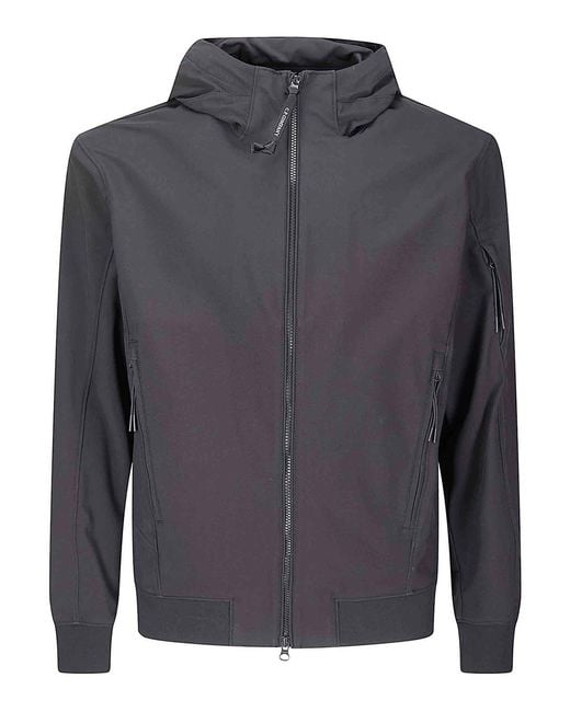 C P Company Gray Cp Shell-R Hooded Lens Jacket for men