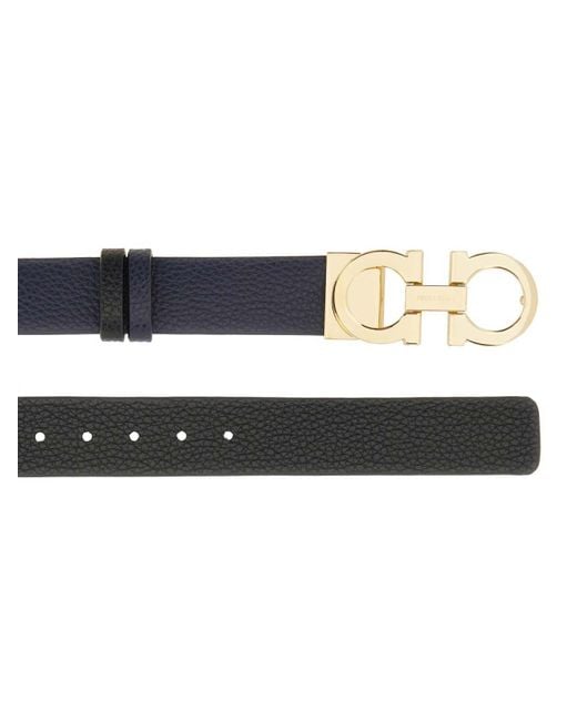 Ferragamo White Gancini Belt