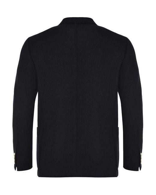 Sartorio Napoli Blue Jacket Made Of A Wool And Cashmere Blend for men