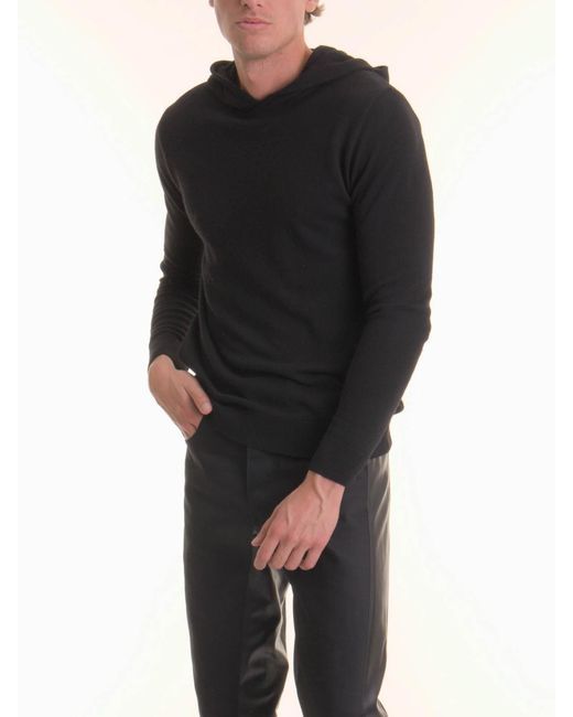 Les Hommes Black Sweater for men