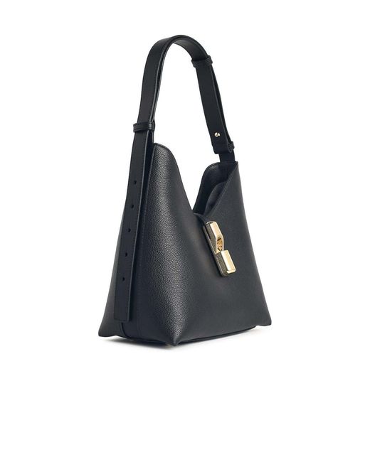 Furla Black S Leather Shoulder Bag