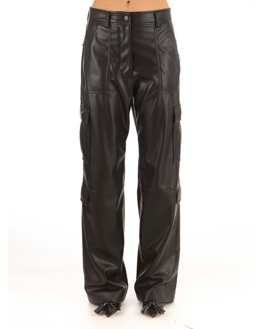 MSGM Gray Cargo Trousers